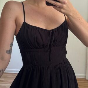 NWT Garage Black Mini Backless Sundress